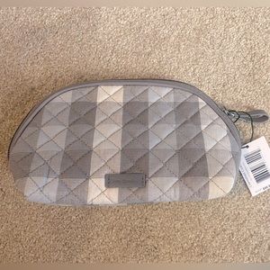 Vera Bradley NWT Clamshell Cosmetic Neutral Buffalo Check